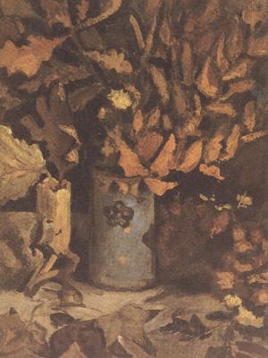 Vincent Van Gogh Vase with Dead Leaves (nn04)